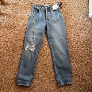 Abercrombie & Fitch curve love “the Dad” jeans. High rise